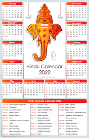 Hindi Calendar 2022 – हिंदू कैलेंडर 2022